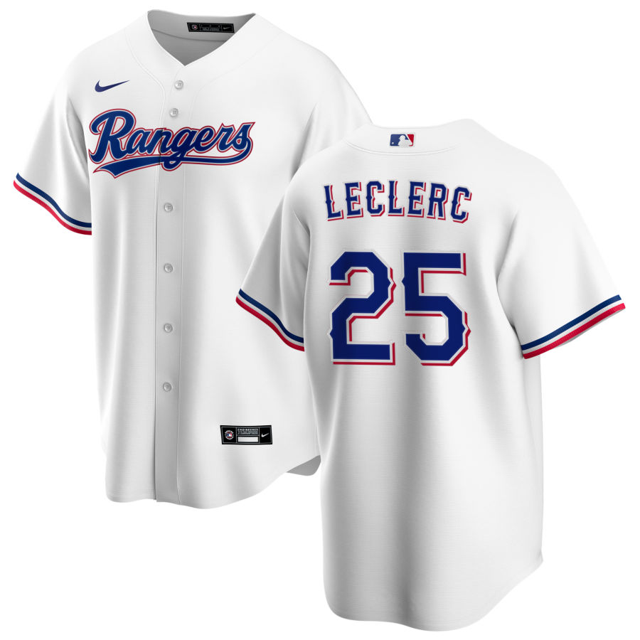 Nike Men #25 Jose Leclerc Texas Rangers Baseball Jerseys Sale-White